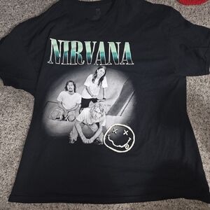 NIRVANA Black Short Sleeve Tee